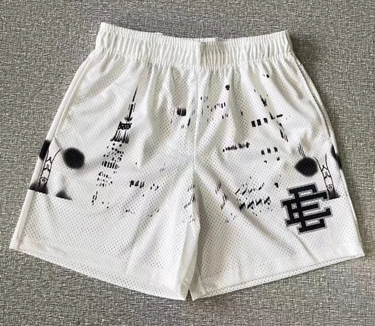 White NYC EE shorts